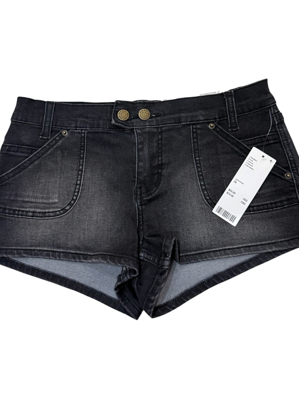 BDG Black Washed Denim Jean Shorts